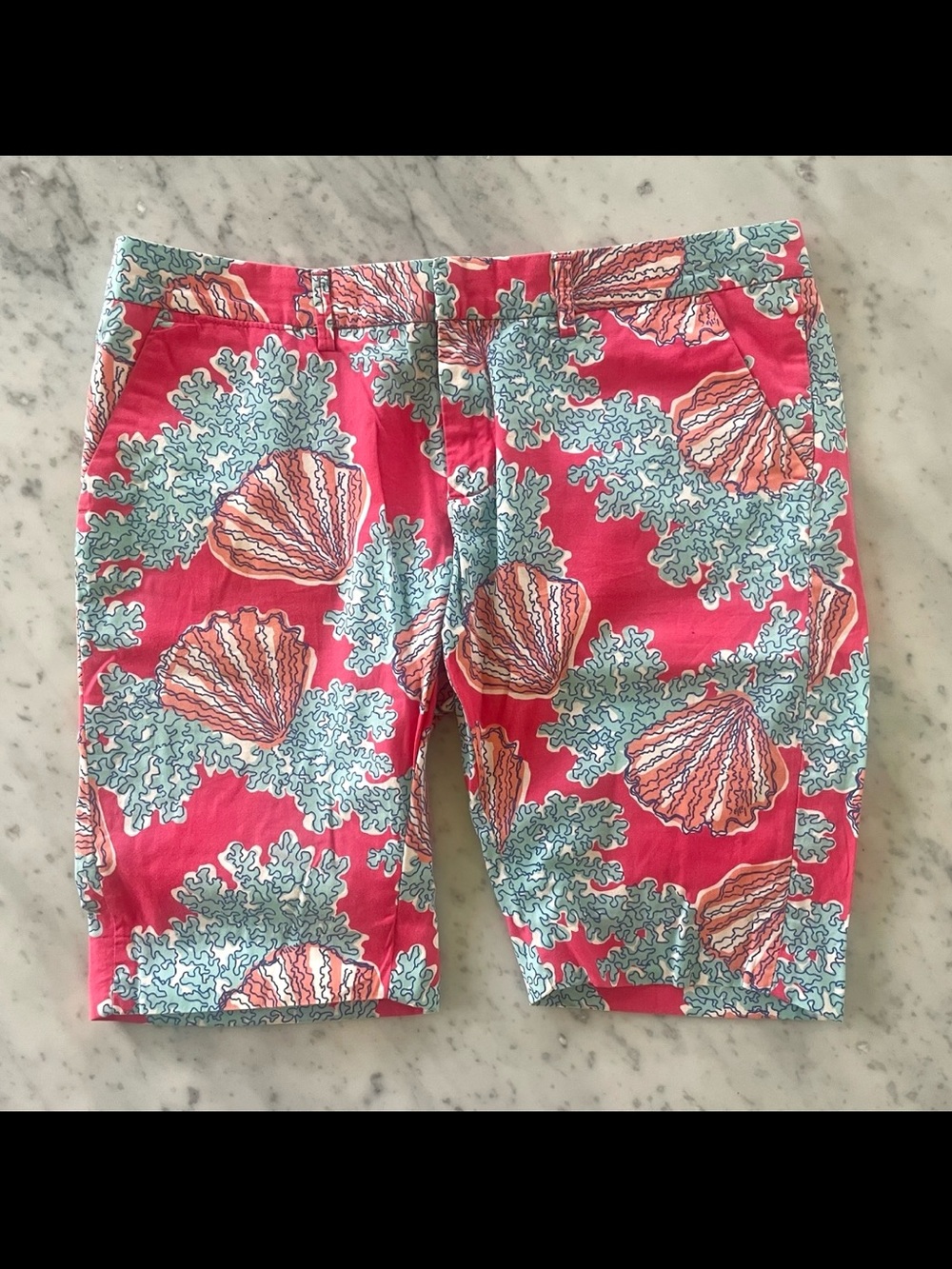 Lilly Pulitzer Avenue Bermuda shorts.